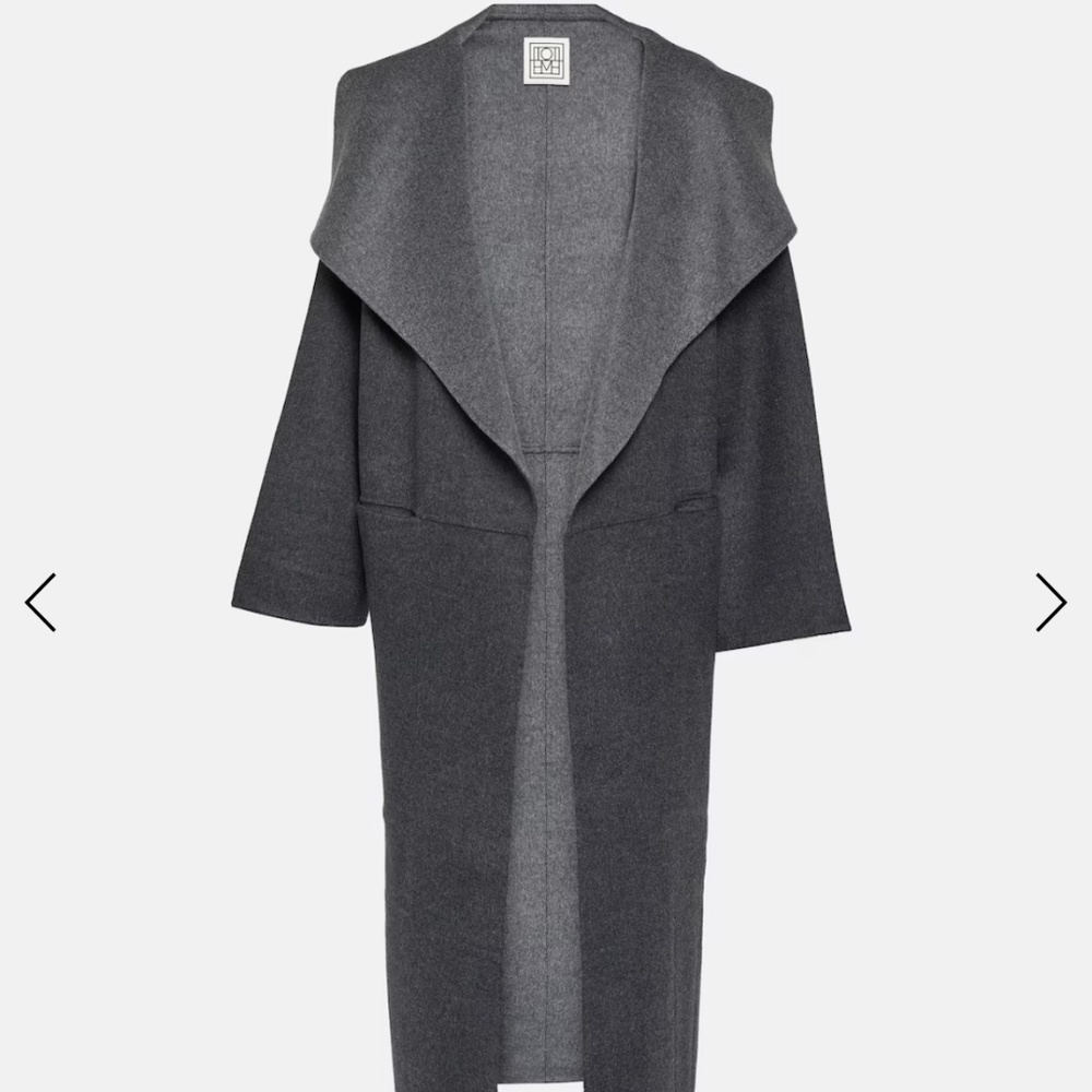 NWT Toteme Annecy coat - two tone gray size XS